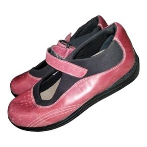 Drew Red Black Mary Jane Leather Orthotic Comfort Shoes Size 8.5